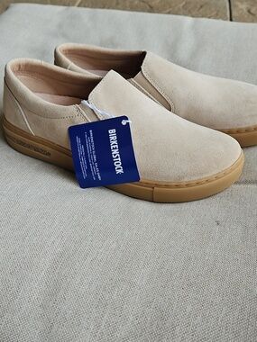 BIRKENSTOCK Oswego Suede Slip-on Loafer Sneaker Cork-latex Footbed Soul W/6, M/4
